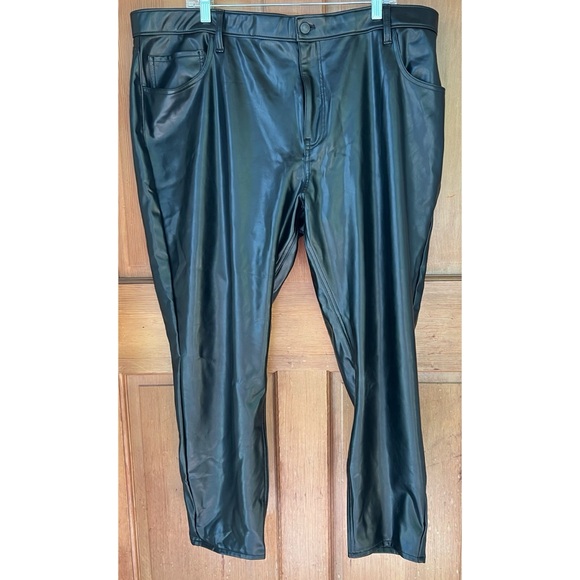 Abercrombie & Fitch Faux Leather The Skinny High Rise Pants 36/22 - Picture 1 of 6